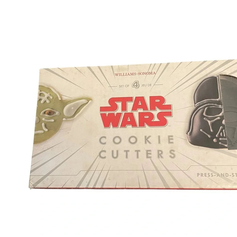 William Sonoma Star Wars Press and Stamp Cookie Cutters Yoda Darth Vader Etc 4